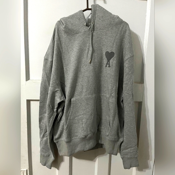 AMI ALEXANDRE MATTIUSSIGray Ami de Cœur Hoodie - Picture 1 of 8